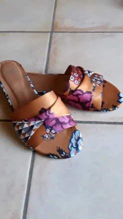 Mules en tissus