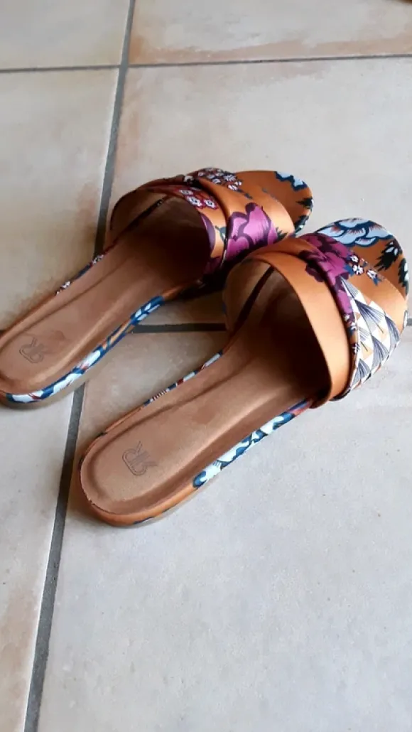 Mules en tissus