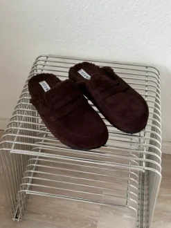 Mules Teddyfell Suede Loafers chocolate brown