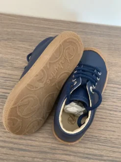 Naturino Coco Cocoon Nappa Spazz Sneaker Halbschuhe Schnürschuhe Blau 24 NEU