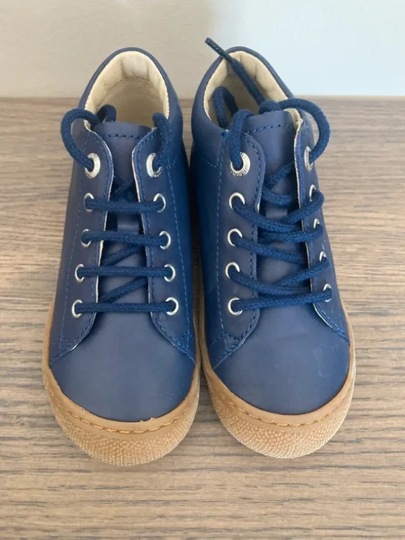 Naturino Coco Cocoon Nappa Spazz Sneaker Halbschuhe Schnürschuhe Blau 24 NEU