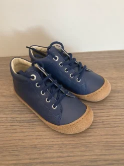 Naturino Coco Cocoon Nappa Spazz Sneaker Halbschuhe Schnürschuhe Blau 24 NEU