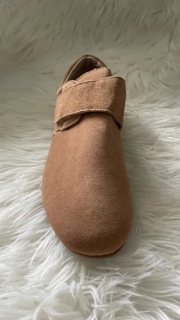 NEU ! Herrenschuhe mit Klettverschluss La Confortaise / braun,beige / 42
