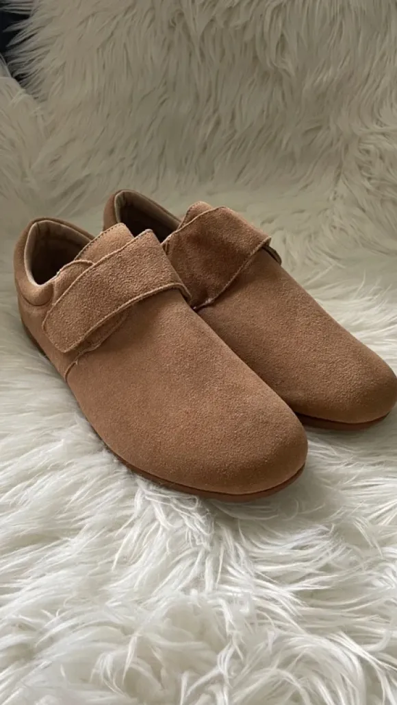 NEU ! Herrenschuhe mit Klettverschluss La Confortaise / braun,beige / 42