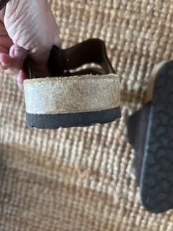 Nieuw slippers/ sandalen leer