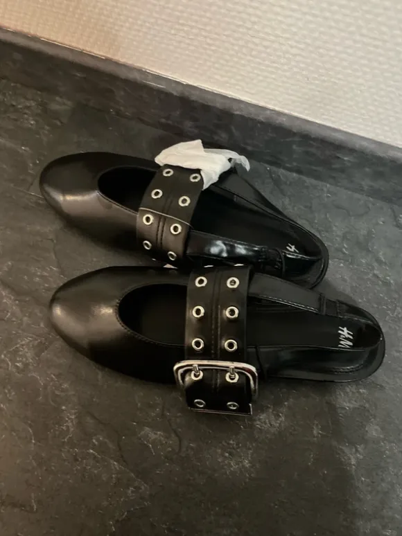 Nieuwe slingbacks maat 36 zwart h&m meisje zomer schoenen trendy