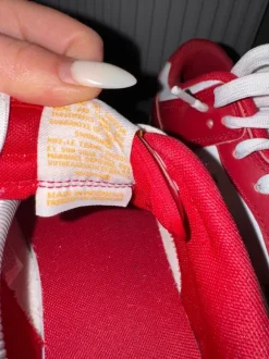 Nike Dunk Low Rot/Weiß – guter Zustand – Größe 43