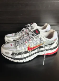 Nike P 6000 - white/varsity red/metallic platinum