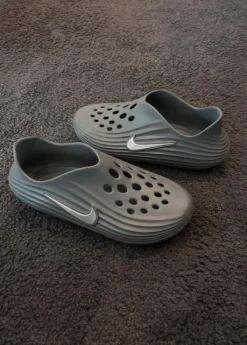 Nike Rejuven 8 Calm Mule Slides Grey Foam Clogs
