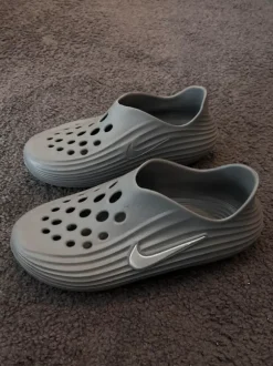 Nike Rejuven 8 Calm Mule Slides Grey Foam Clogs