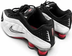 Nike Shox r4 vintage silber schwarz rot