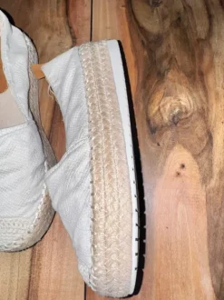 Nio Nio Damen Plateau-Espadrilles | Weiß | Gr. 36
