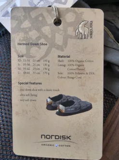 Nordisk - Hermod Down Slippers - Hüttenschuhe / Hausschuhe