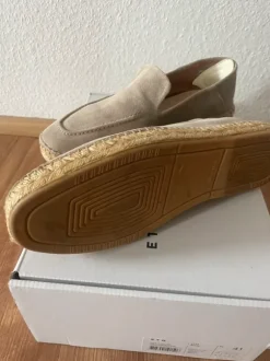 Nubikk Espandrilles Sommerschuh in Wildleder Taupe Gr. 41 Top Zustand