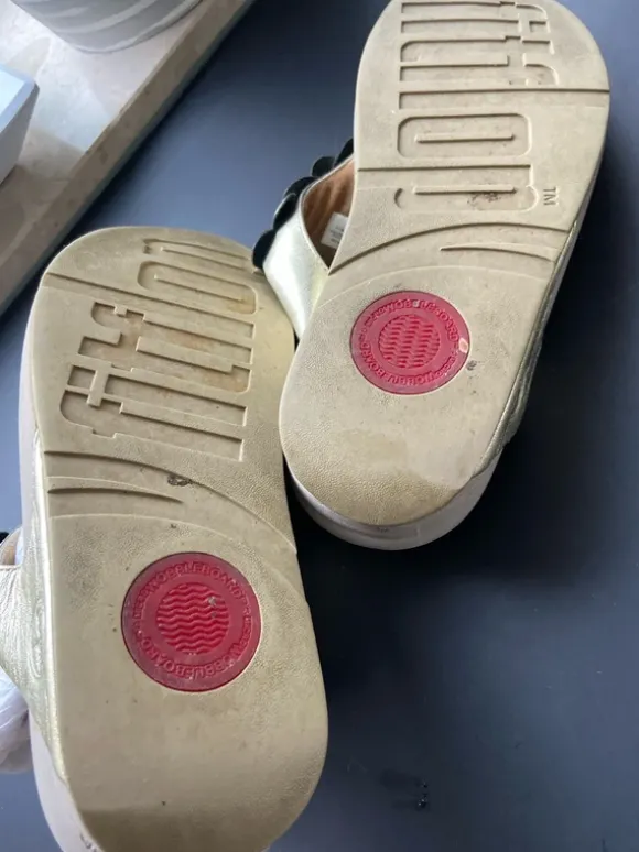 Original Fitflop Sandalen, Gold , Leder