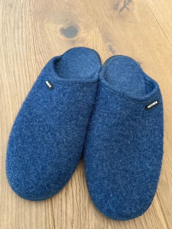 Original Giesswein Pantoffel, Größe 47, Blau, sehr gut