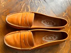 Original Tod‘s Moccasins Loafer Bootsschuhe Cognac Größe 39