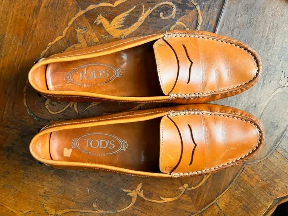 Original Tod‘s Moccasins Loafer Bootsschuhe Cognac Größe 39