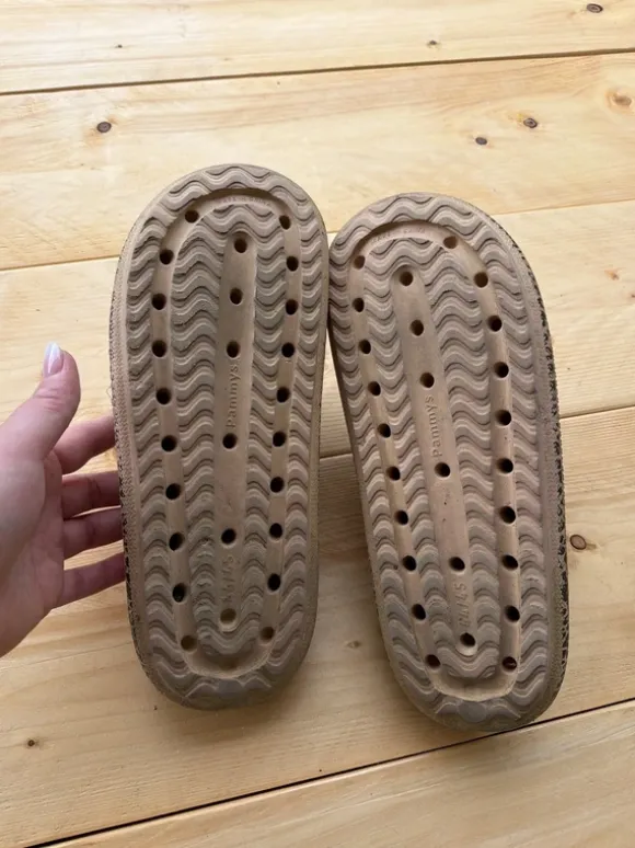 Pammys leo beige sand sandaletten wolken 44/45 ähnlich 43