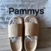 Pammys Slides Beige Damen/Herren Unisex Neu Original Komfort Badeschlappen Sandalen