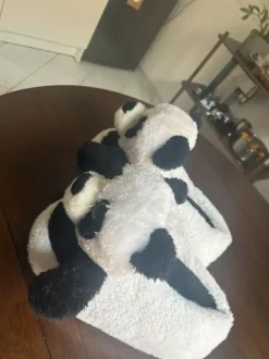 Panda Plüschhausschuhe