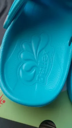 Pantoffeln / Gartenschuhe türkis ca. Gr. 45 von Duflex