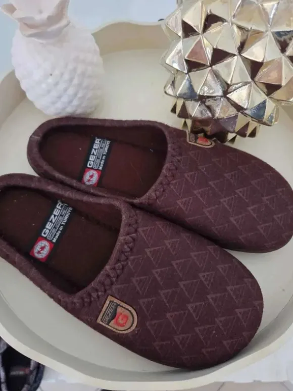 Pantoufle homme marron petit 42- Gezer🐬