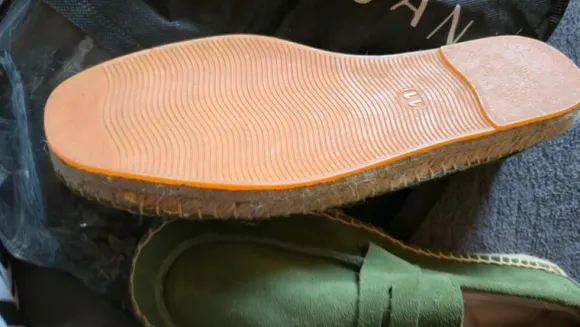 Parijan Schuhe Mokasiens grün Größe 44 Neu