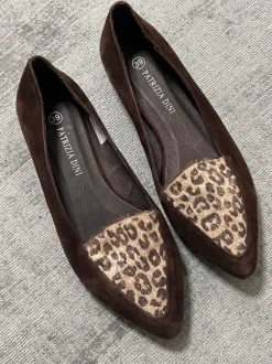 Patrizia Dini Wildleder Ballerinas Leo Spitze Gr. 39 Elegant Vintage Style