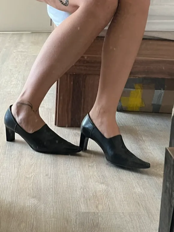 Paul Green Pumps Leder, geschlossener Schnitt, Mid Heel, Größe 37