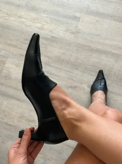 Paul Green Pumps Leder, geschlossener Schnitt, Mid Heel, Größe 37
