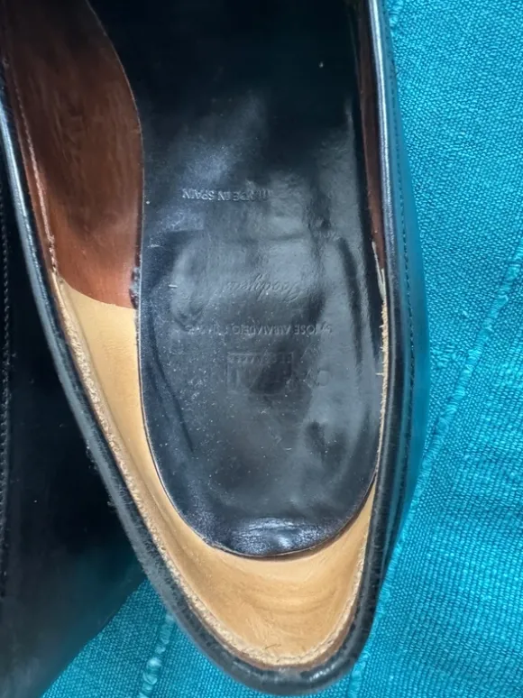 Penny Loafer schwarz echtes Leder aussen und innen, Used, but good condition