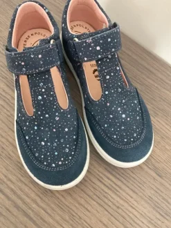 Pepino Ricosta Wanda Sandalen Halbsandalen Blau Bunt Glitzer Rosé Pink Rosa 28 NEU
