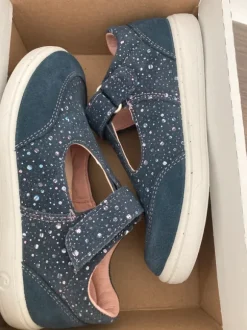 Pepino Ricosta Wanda Sandalen Halbsandalen Blau Bunt Glitzer Rosé Pink Rosa 28 NEU