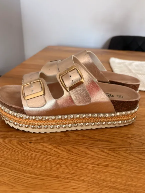Plateau Sandalen sehr weiches Fußbett