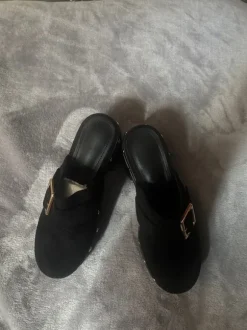 Plateauschuhe, Gr.39, schwarz