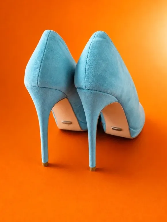 Prachtige turquoise / aqua pumps Jumex maat 40