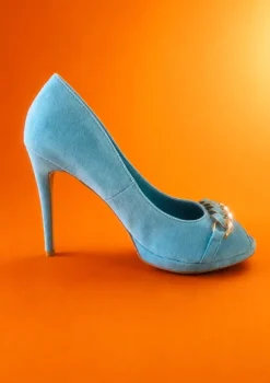 Prachtige turquoise / aqua pumps Jumex maat 40