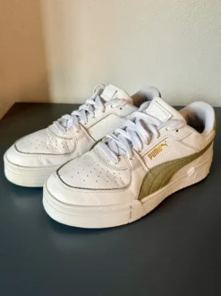 Puma CA Pro Classic Sneaker weiß/khaki oliv Gr. 40 Leder