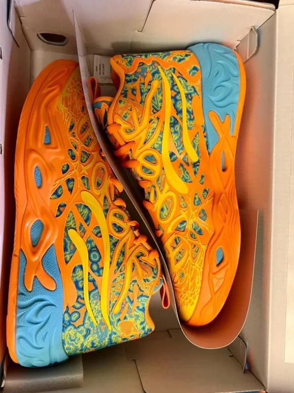 Puma MB.04 Graffiti JR Sneaker Gr. 38 Bright Aqua – Neu & OVP