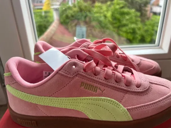 Puma Sneaker Rosa/Limette – Größe 38 – Neu mit Etikett