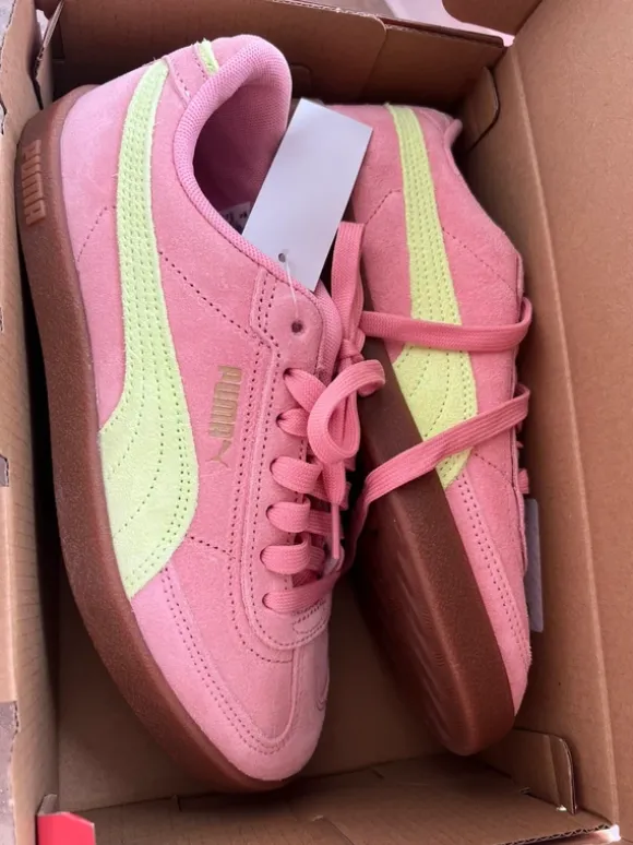 Puma Sneaker Rosa/Limette – Größe 38 – Neu mit Etikett