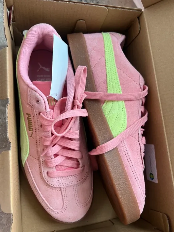 Puma Sneaker Rosa/Limette – Größe 38 – Neu mit Etikett