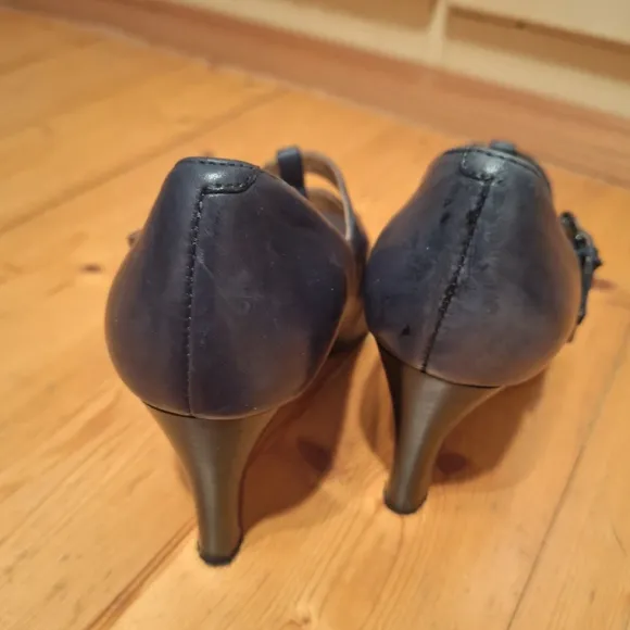 Pumps Leder dunkelblau, 38