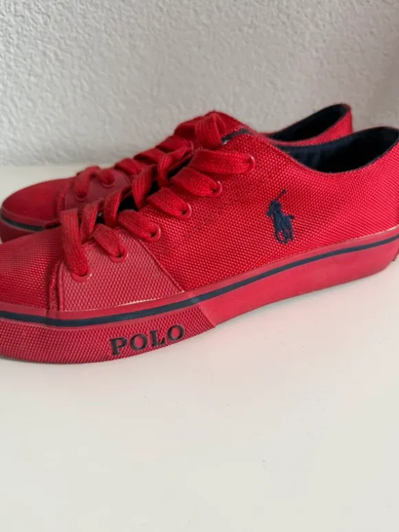 Ralph Lauren Sneakers rot Gr. 40 Top Zustand
