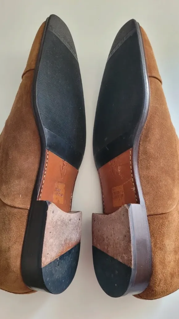 Rauleder/Wildleder Schuhe Ludwig Görtz Gr. 44 braun