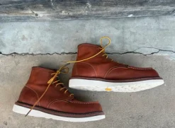 Red Tornado Moc Toe Boots EU 46 – Full Leather – Vibram Sole – Red Wing Style