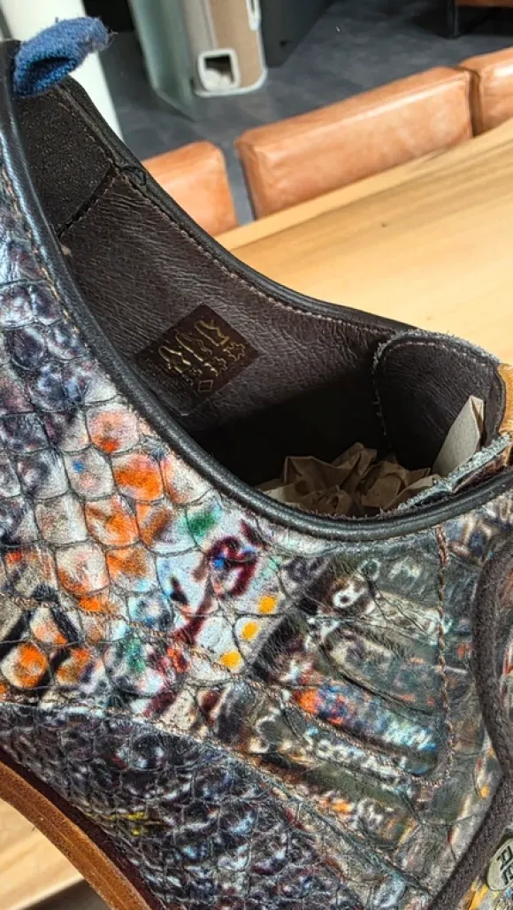 Rehab nette herenschoenen maat 41 bruin leer