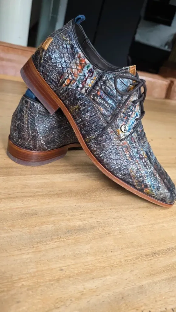 Rehab nette herenschoenen maat 41 bruin leer