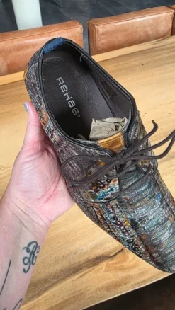 Rehab nette herenschoenen maat 41 bruin leer